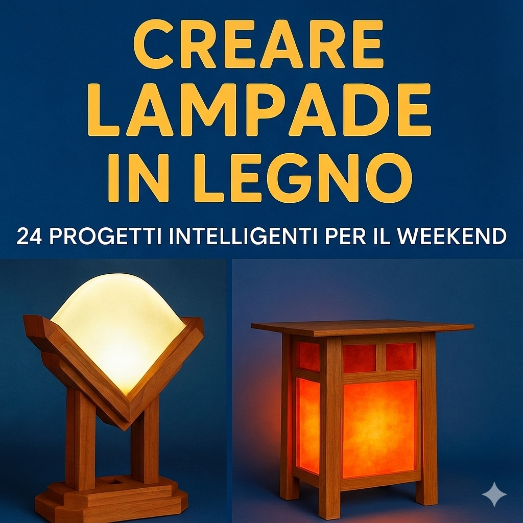 24 Progetti per la creazione di lampade legno e metallo